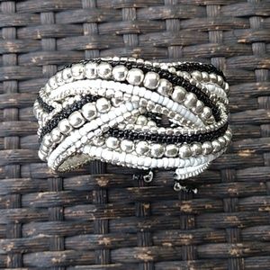Black & White Cuff Bracelet
